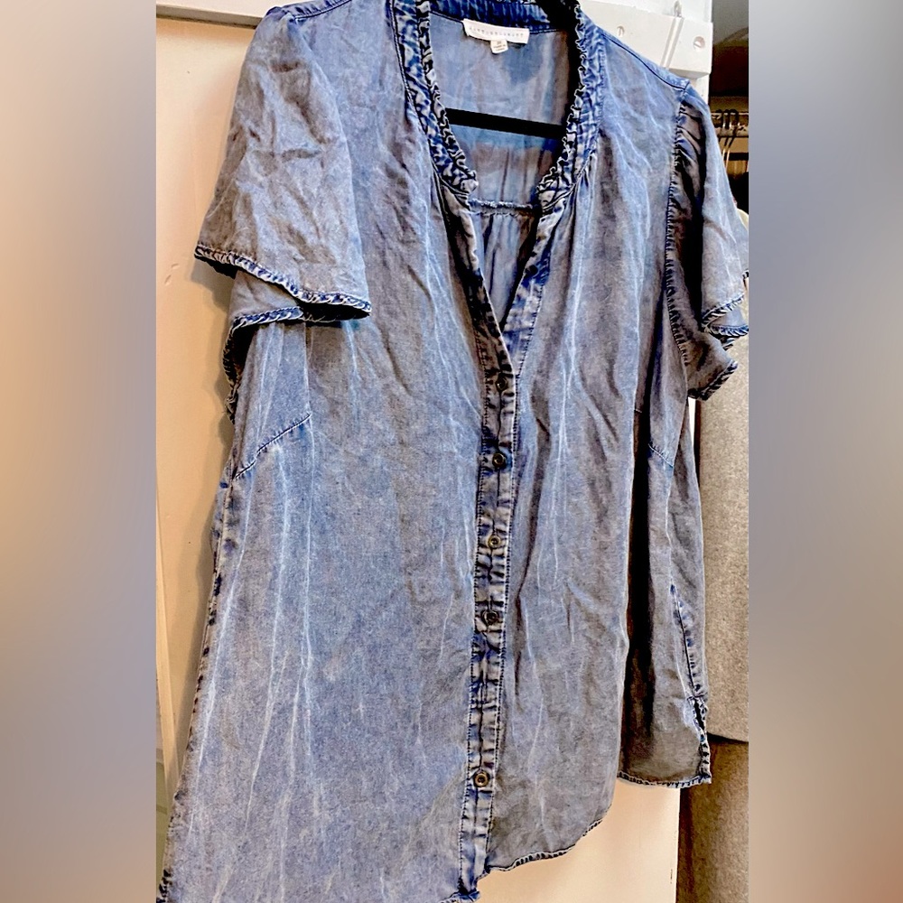 Jane + Delancey Blouse🩵💙 - Picture 1 of 6
